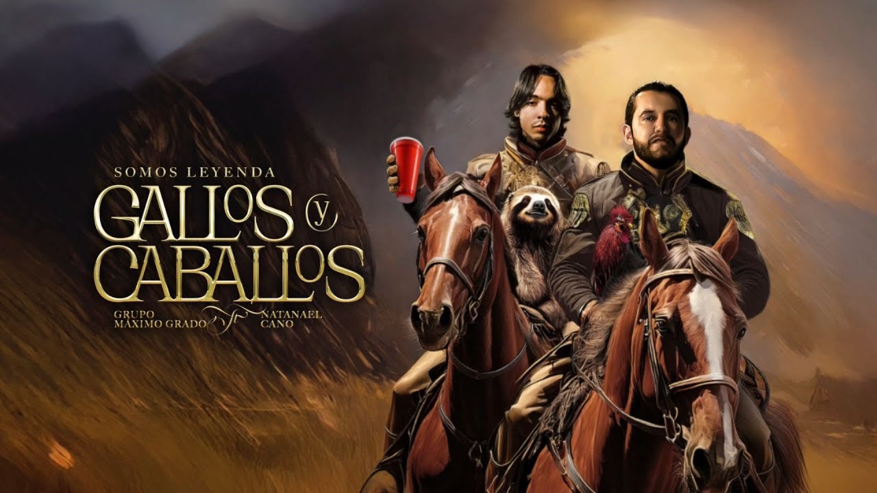 Grupo Maximo Grado x Natanael Cano - Gallos y Caballos (Lyric Video)