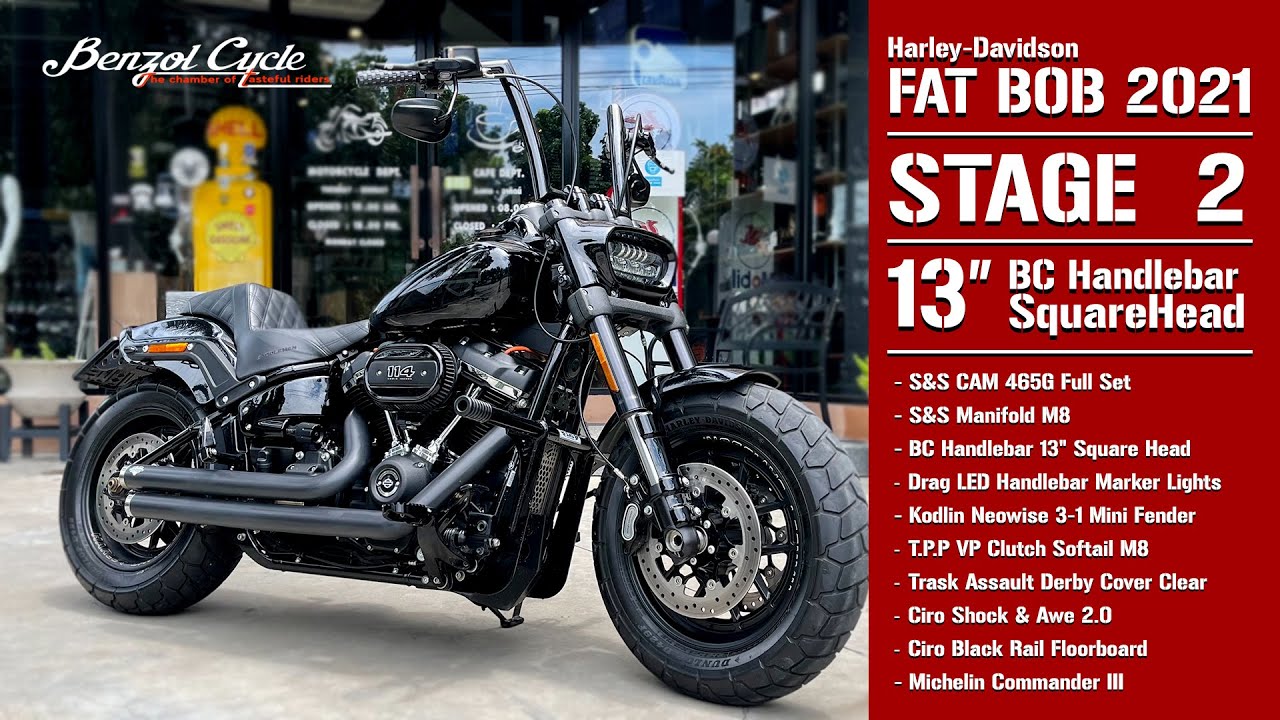 Harley-Davidson Softail Fat Bob 2021 #Stage2 / BC Handlebar 13