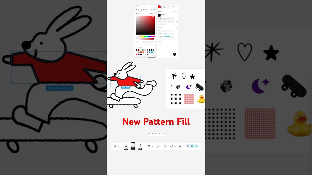 New Pattern Fill Tool in Figma! 🔁🎨