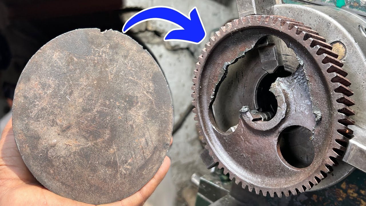 Amazing Idea Unlocked: Welding a Steel Plate to Save a Broken Ring Gear 