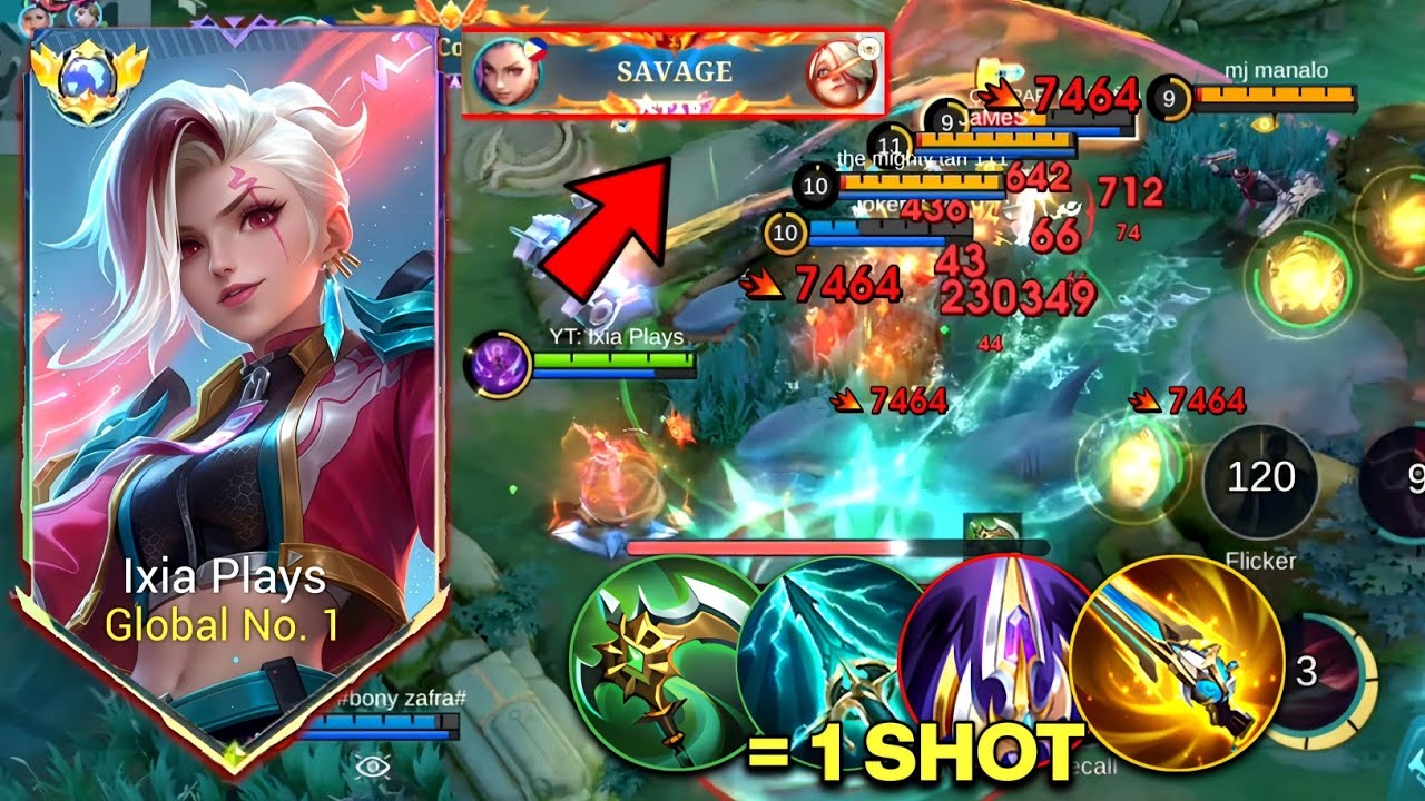 IXIA SAVAGE!!😱 ПОПРОБУЙТЕ ЭТУ ЖЕСТОКУЮ СБОРКУ И ЭМБЛЕМУ ДЛЯ IXIA 2026! (Безумный урон) - MLBB