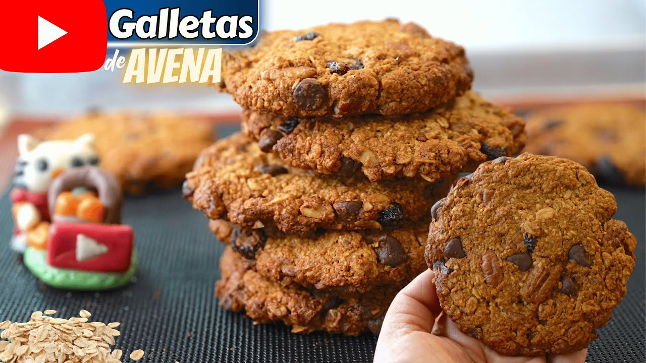 🔥 Las GALLETAS de AVENA más RICAS y NUTRITIVAS para PREPARAR en CASA Dulce Hogar Recetas💕