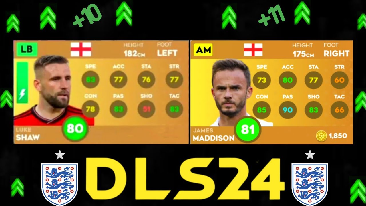 🔥ENGLAND PLAYERS RATING IN DLS 24 | DREAM LEAGUE SOCCER 24