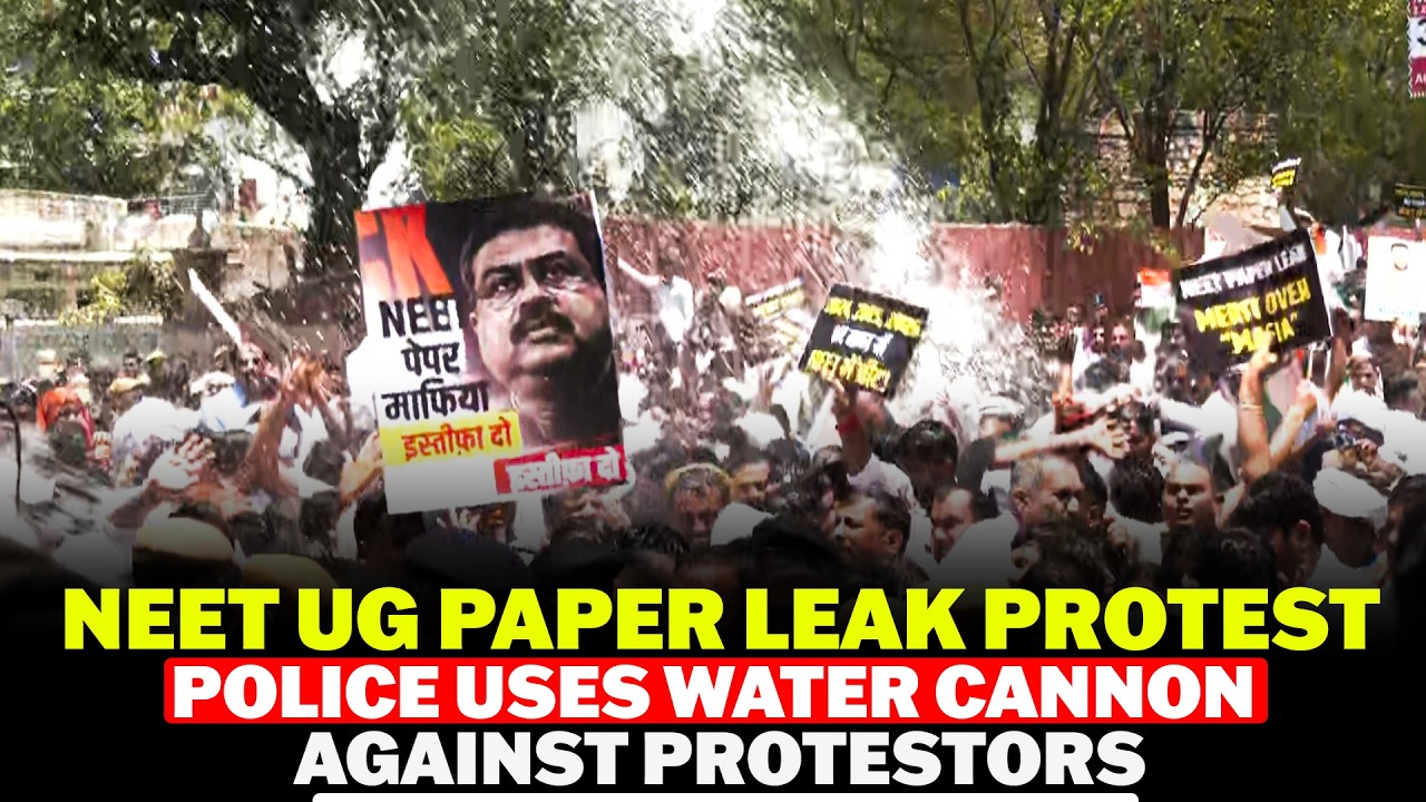 LIVE: Congress Protests against NEET UG-2026 Paper Leak, Marches to BJP Office I Jaipur