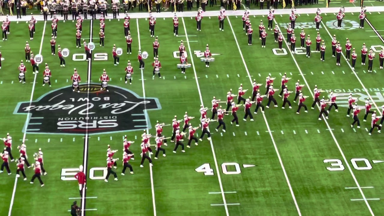 University of Wisconsin Marching Band halftime show, 12/30/21: Panic! At The Disco. Las Vegas Bowl