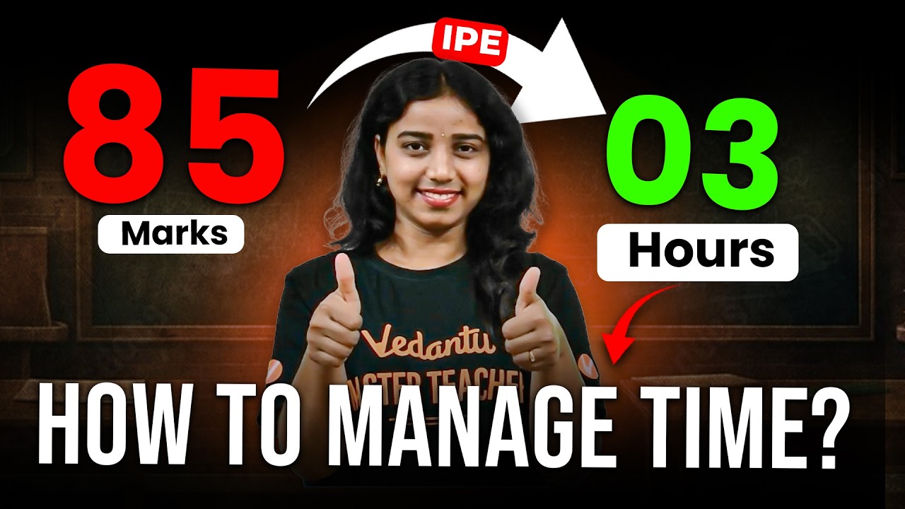 IPE Exams లో Time Management ఎలా చేసుకోవాలి? ⏱️ | 85 Marks in 3 Hours | Gayathri Ma'am