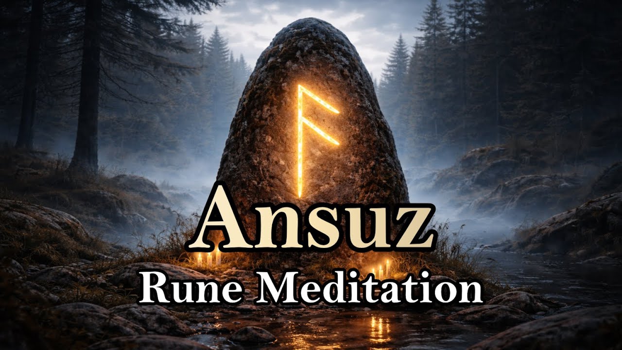Ansuz Meditation 🖤 Elder Futhark Rune Journey (Loop)