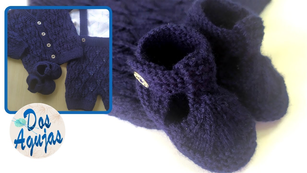 COMO HACER SANDALIA EN DOS AGUJAS PARA BEBÉ PASO A PASO