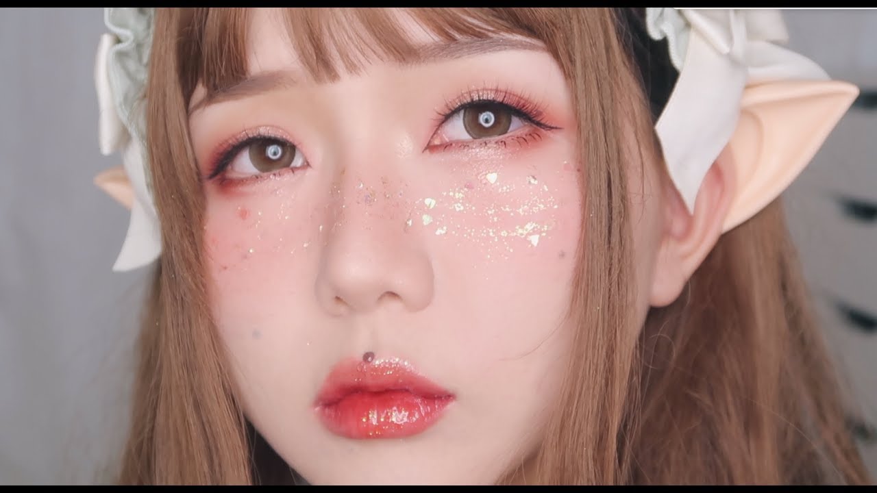 整容级化妆教程之 - 春夏蜜桃精灵妆容教程