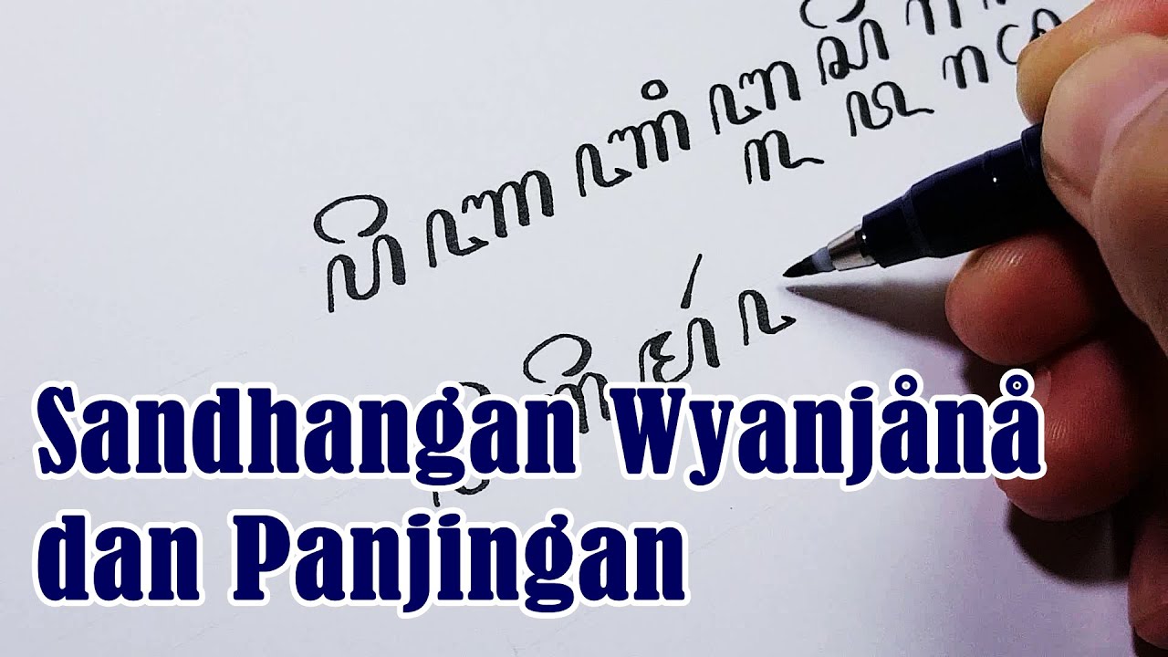 Sandhangan Wyanjana dan Panjingan Aksara Jawa