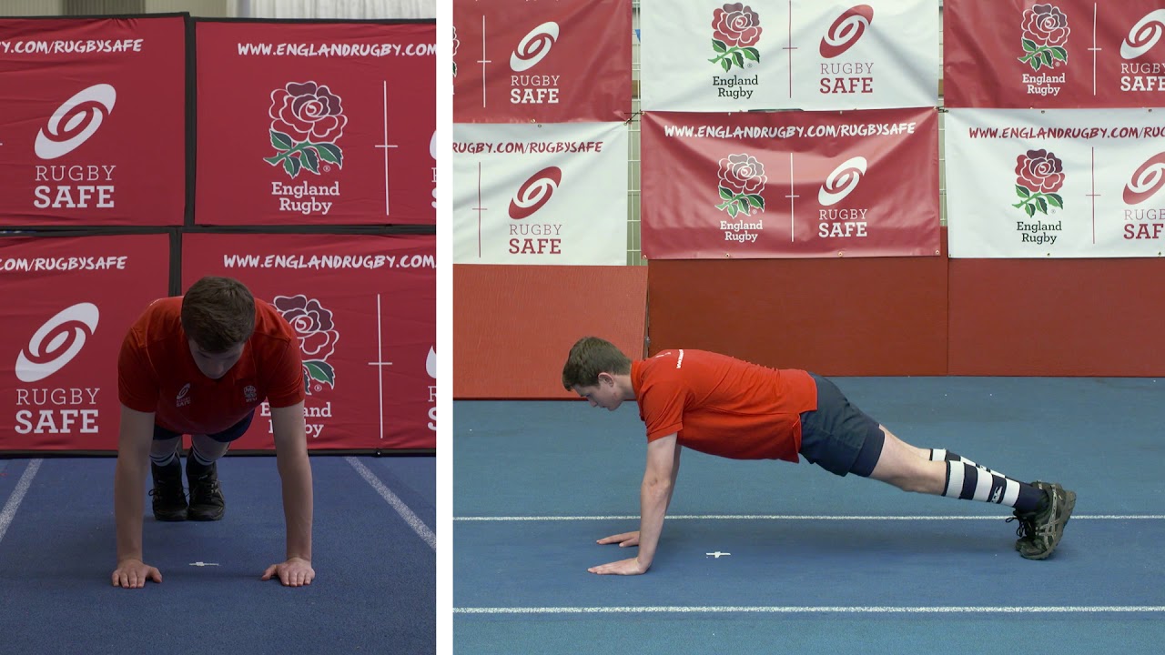 Activate Exercise Programme: U15-16 Phase 1(C): 9.Press Up to Plank