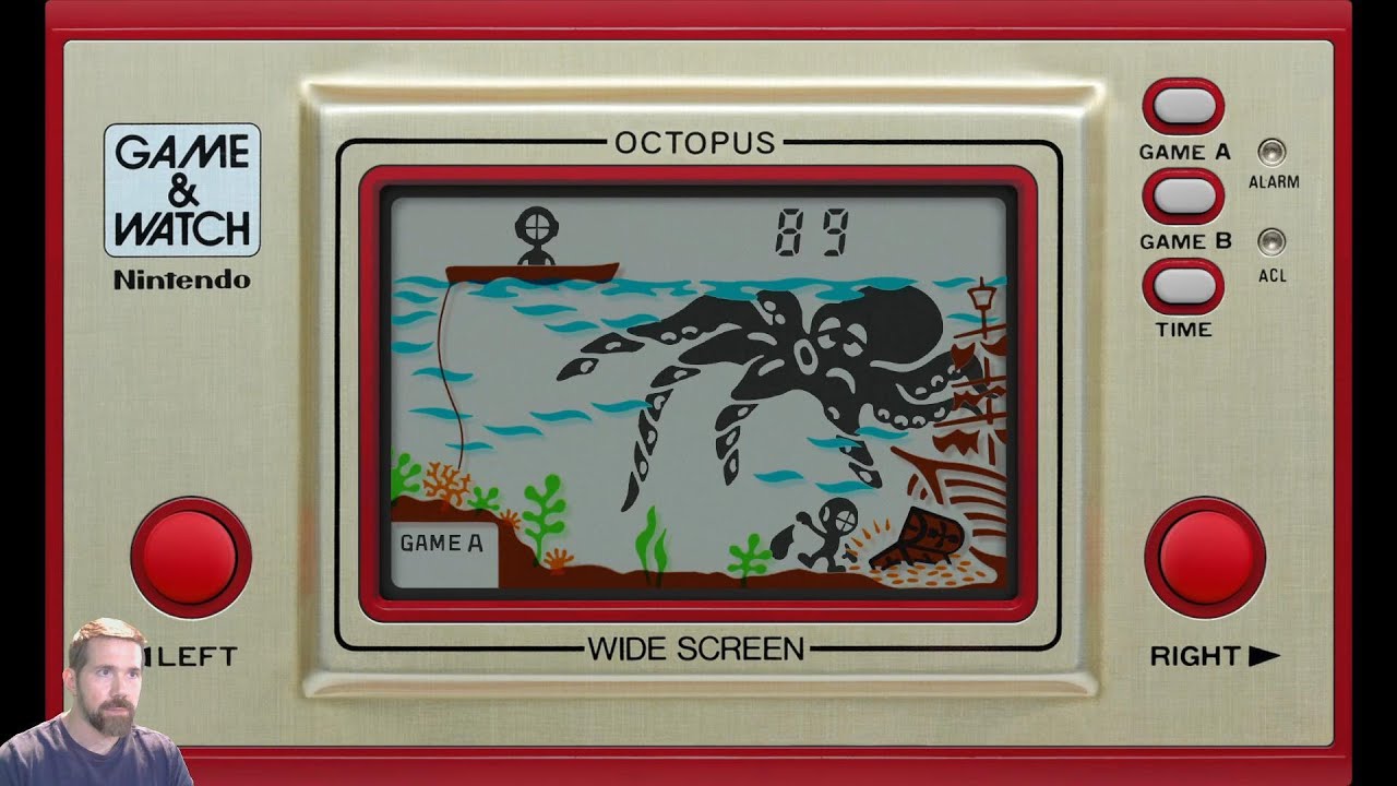 Nintendo Game & Watch: Octopus MAME Gameplay