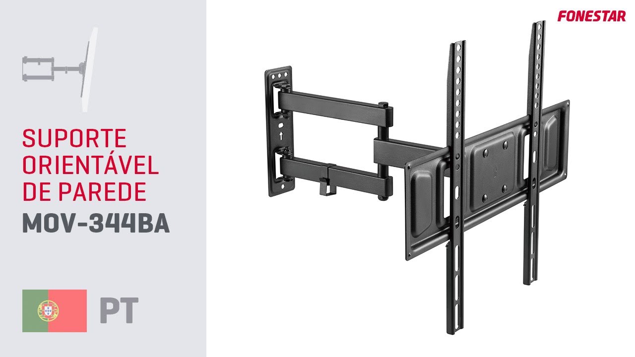TUTORIAL Montagem suporte TV orientável de parede MOV-344BA
