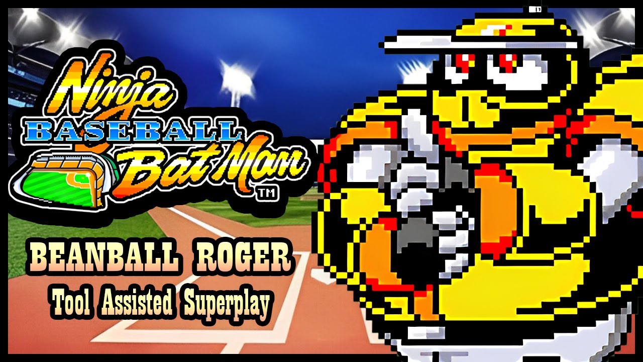 【TAS】NINJA BASEBALL BAT MAN (ARCADE \ 1993) - BEANBALL ROGER ⚾