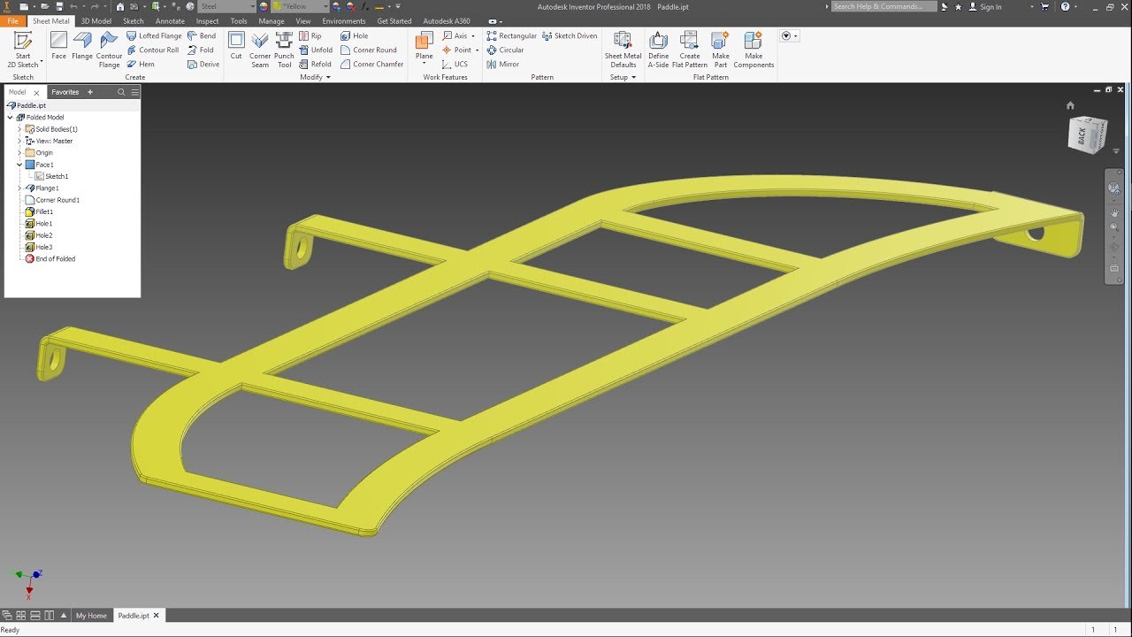 INVENTOR 2018 - PADDLE - CONCRETE MIXER