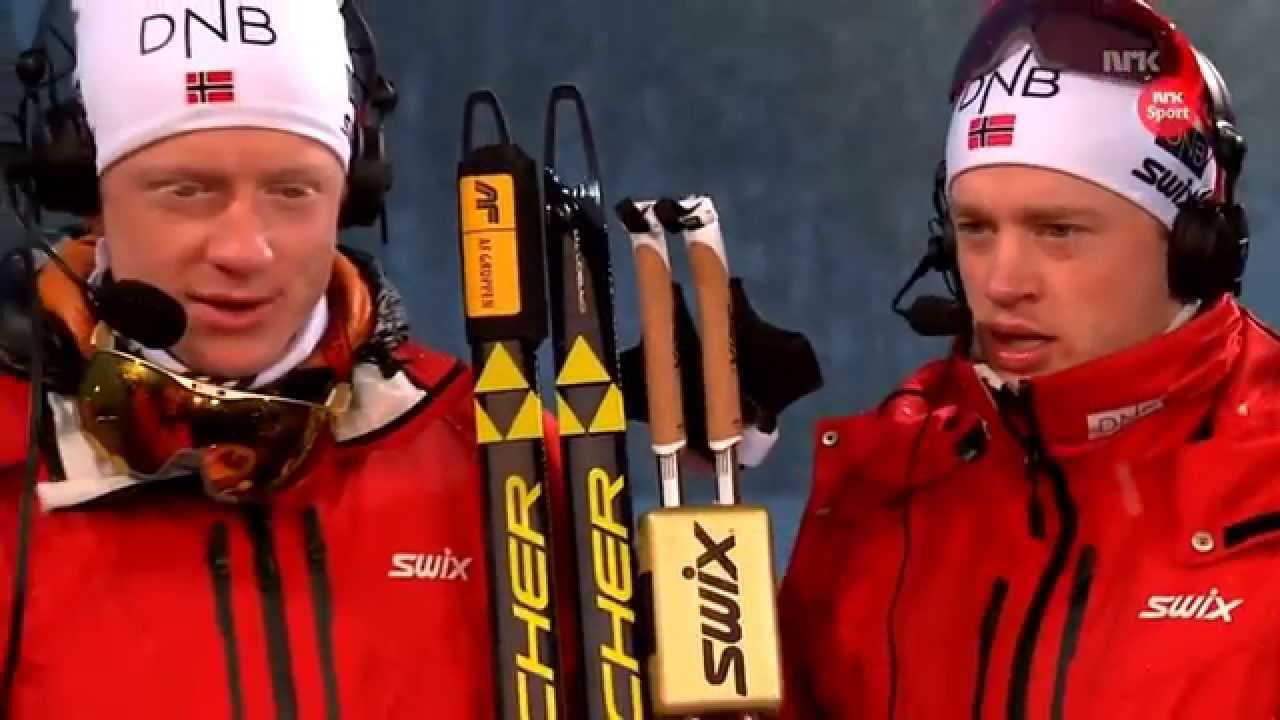 Interview Tarjei and Johannes Boe after the Sprint at the World Championships in Kontiolahti 2015