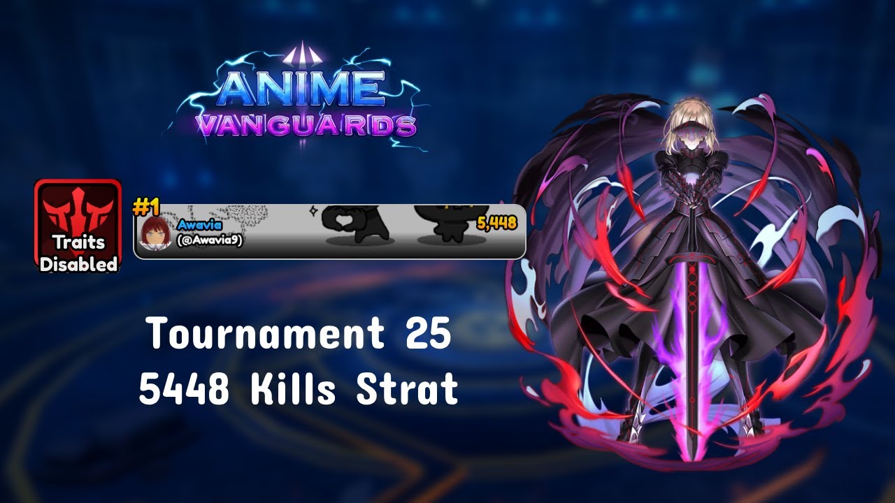 [Traitless] Anime Vanguards Tournament 25 5448 Kills Initial Strat