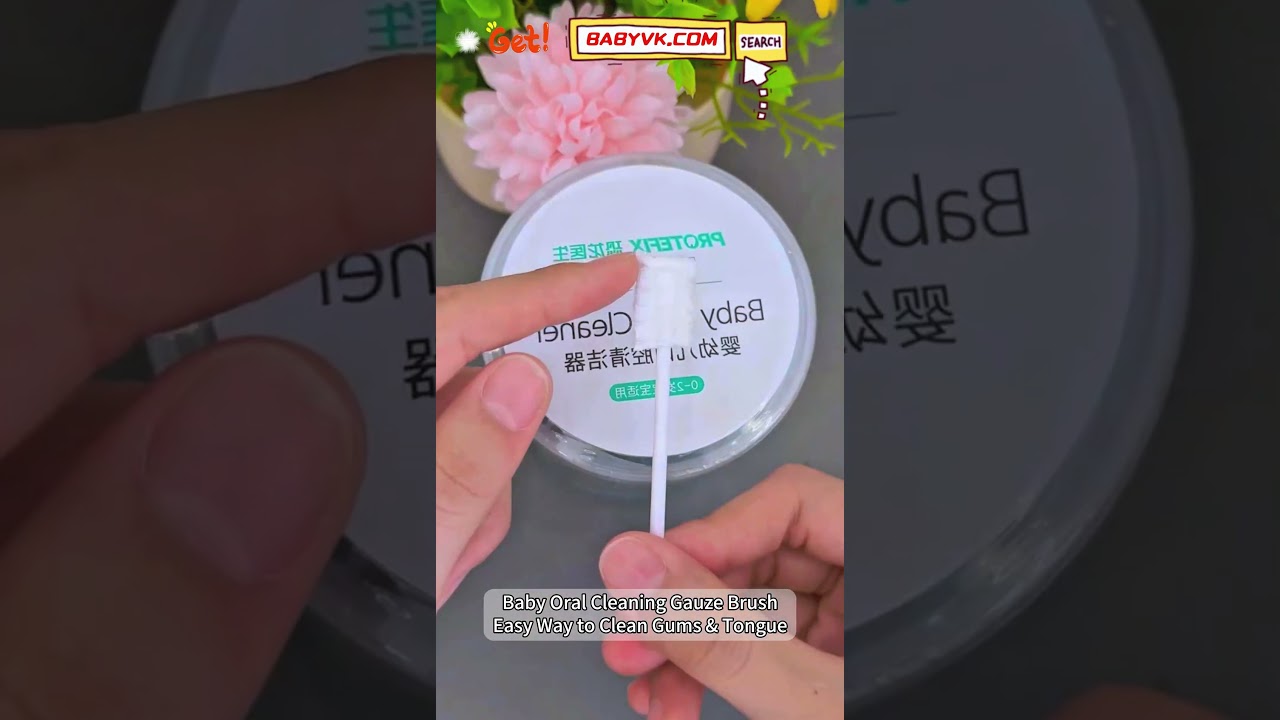 Baby Oral Cleaning Gauze Brush: Easy Way to Clean Gums & Tongue 