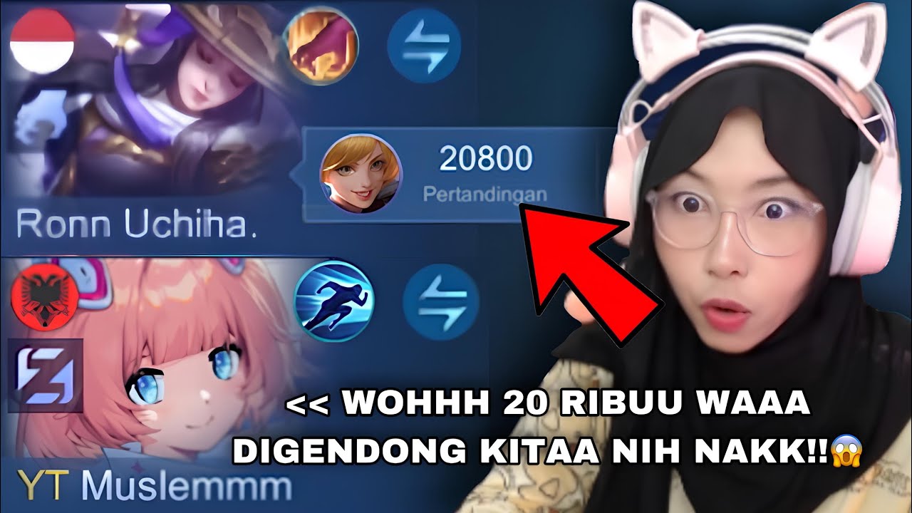 REAKSI STREAMER CEWE CANTIK IMELA MELIHAT FANNY 20K MATCH&hellip;☠️🤣
