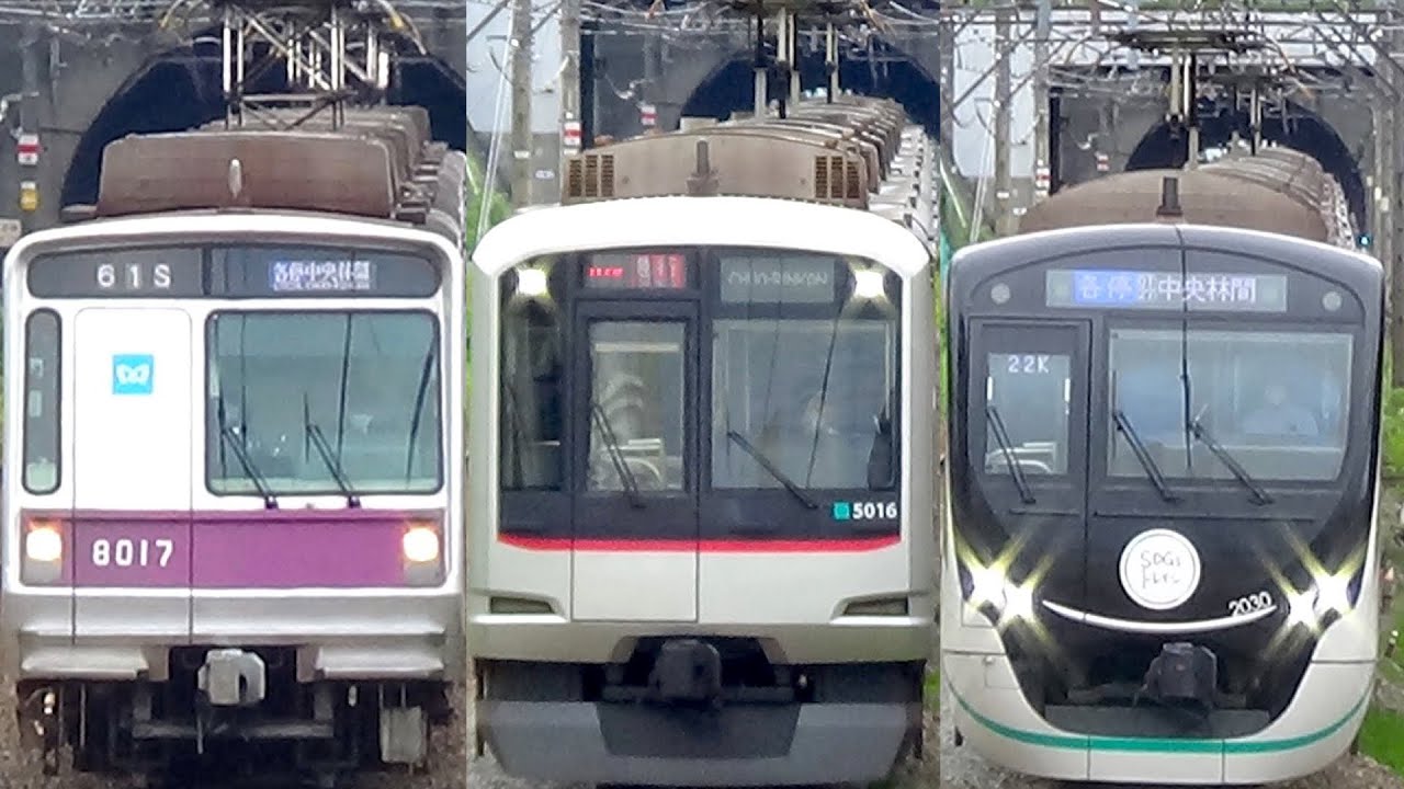 【たまプラーザ】東急田園都市線 走行シーン集 Tokyu Denen-toshi line train running scene