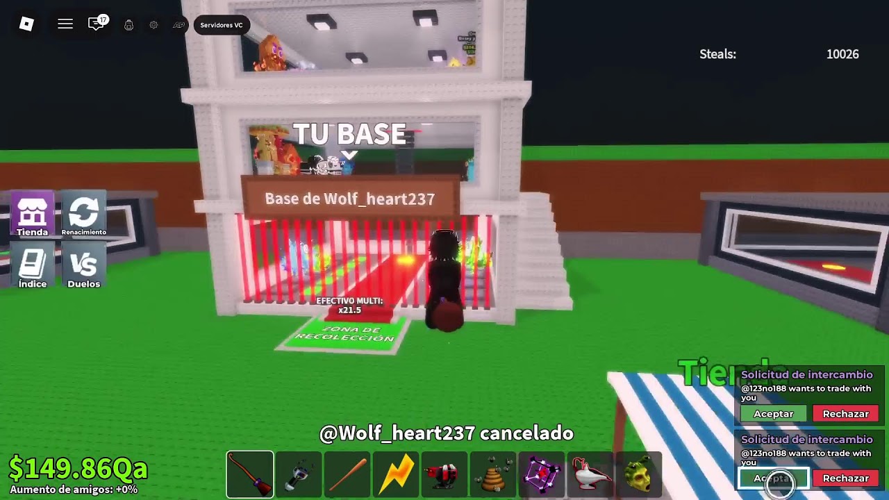 Tradeando  en steal a brainrot