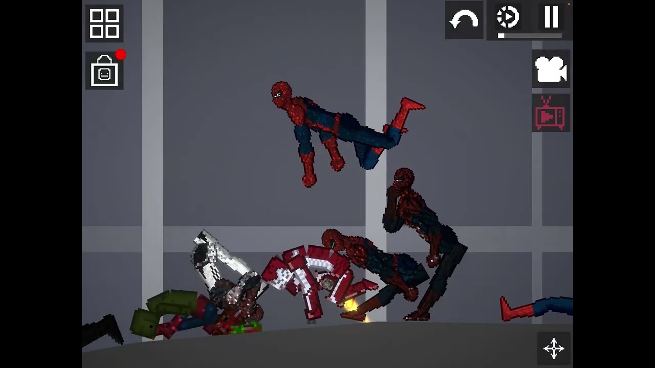 Kahraman dövüşü 1                             #xmen #wolverine #minecraft #melonplaygroud#spiderman 