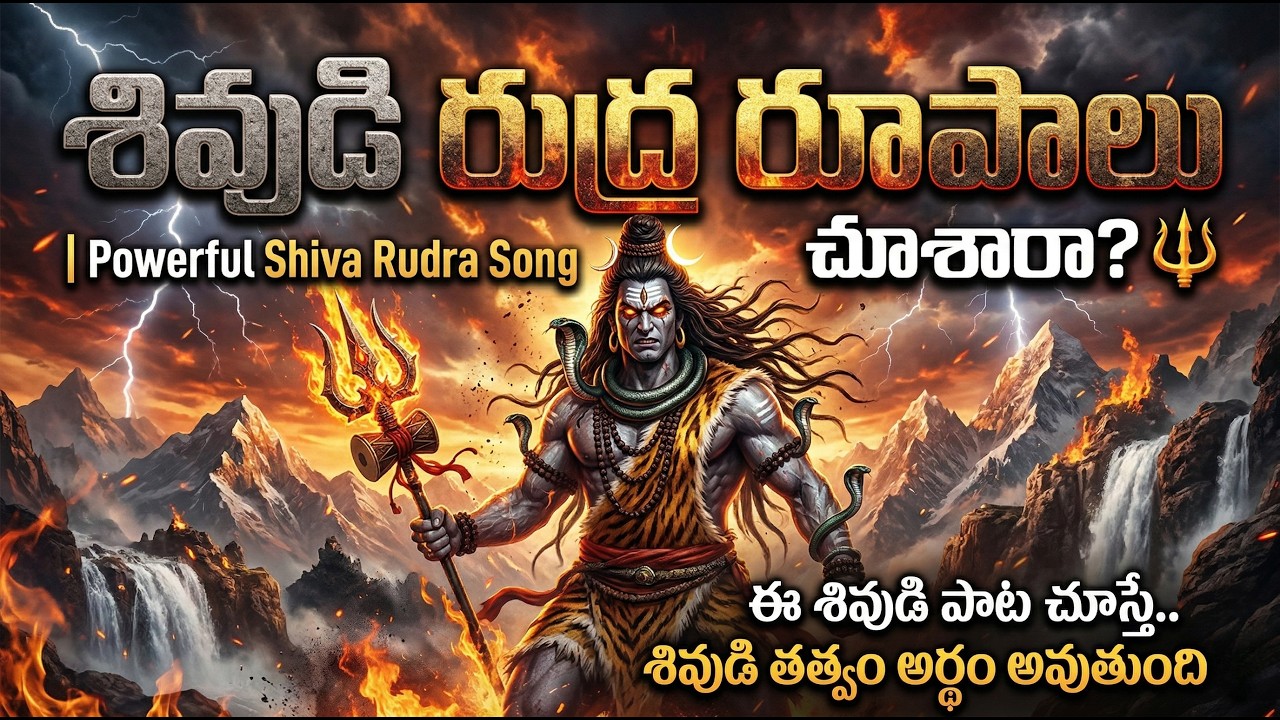 సోమవారం వినాల్సిన పవర్‌ఫుల్ శివ రుద్ర పాట 🔱 Powerful Rudra Shiva Song Telugu