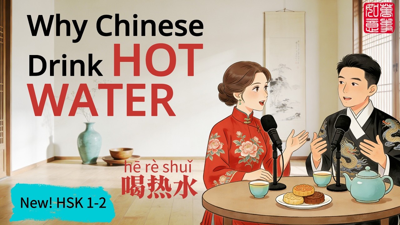 HSK 1-3 | ♨️Why Chinese People Drink Hot Water Everywhere？The Cultural Explained 为什么中国人总说“多喝热水”？