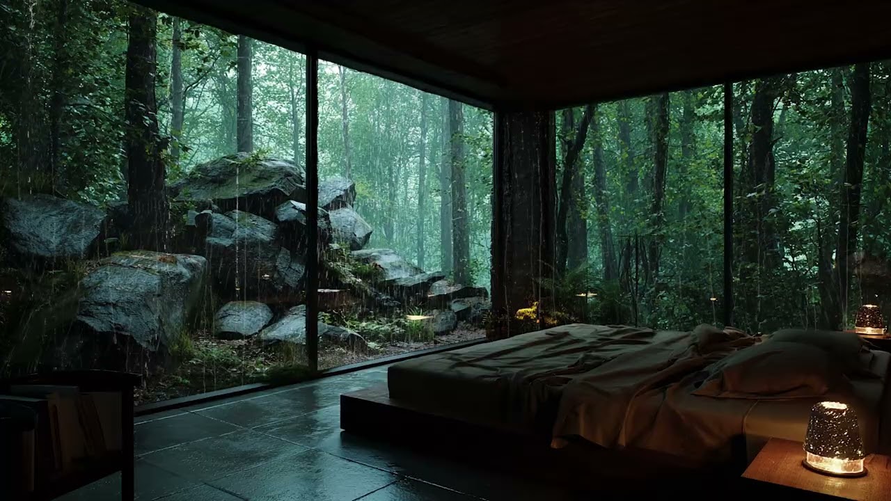 Powerful Rain & Thunderstorm 🌧🌩 Relaxing White Noise for Stress Relief & Sleep