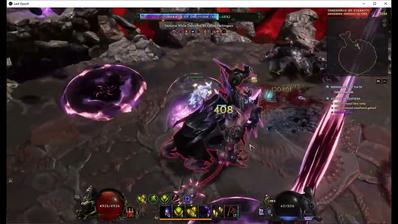 [Last Epoch] 1.2.5 Void Knight Multistrike 4 Min Uber Aberroth  