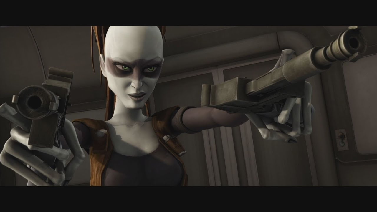 Star Wars: The Clone Wars - Aurra Sing vs. Ahsoka Tano & Padmé Amidala [1080p]