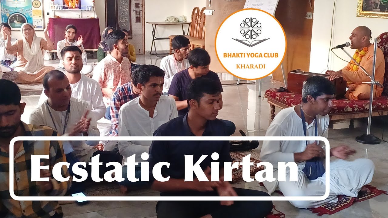 Ecstatic Hare Krishna Kirtan Led by HG Sanatana Dharma | Bhakti Yoga Club, Kharadi | ISKCON Pune
