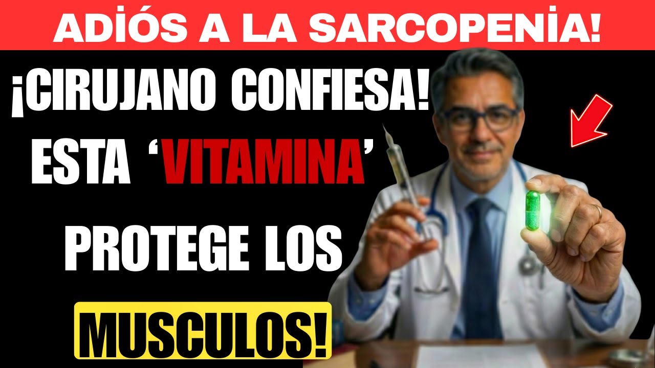 Cirujano Ortopédico CONFIESA: NO Es La Proteína, Son Estas 5 Vitaminas Las Que Protegen Tus Músculos
