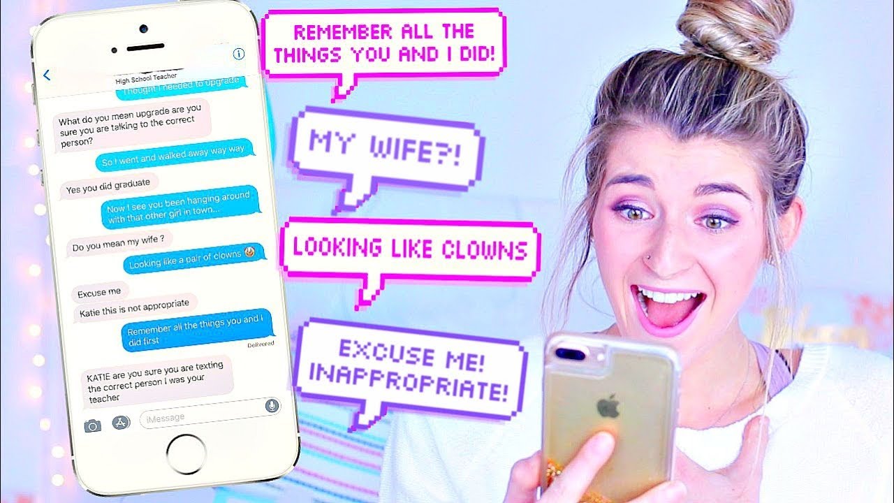 Texting Lyric Prank On My High School TEACHER! WANT YOU BACK By Cher Lloyd