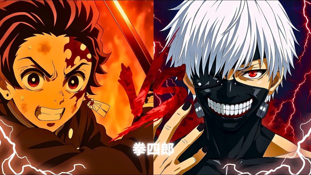 DEMON vs GHOUL 😱 TANJIRO vs KANEKI (4K MUGEN)