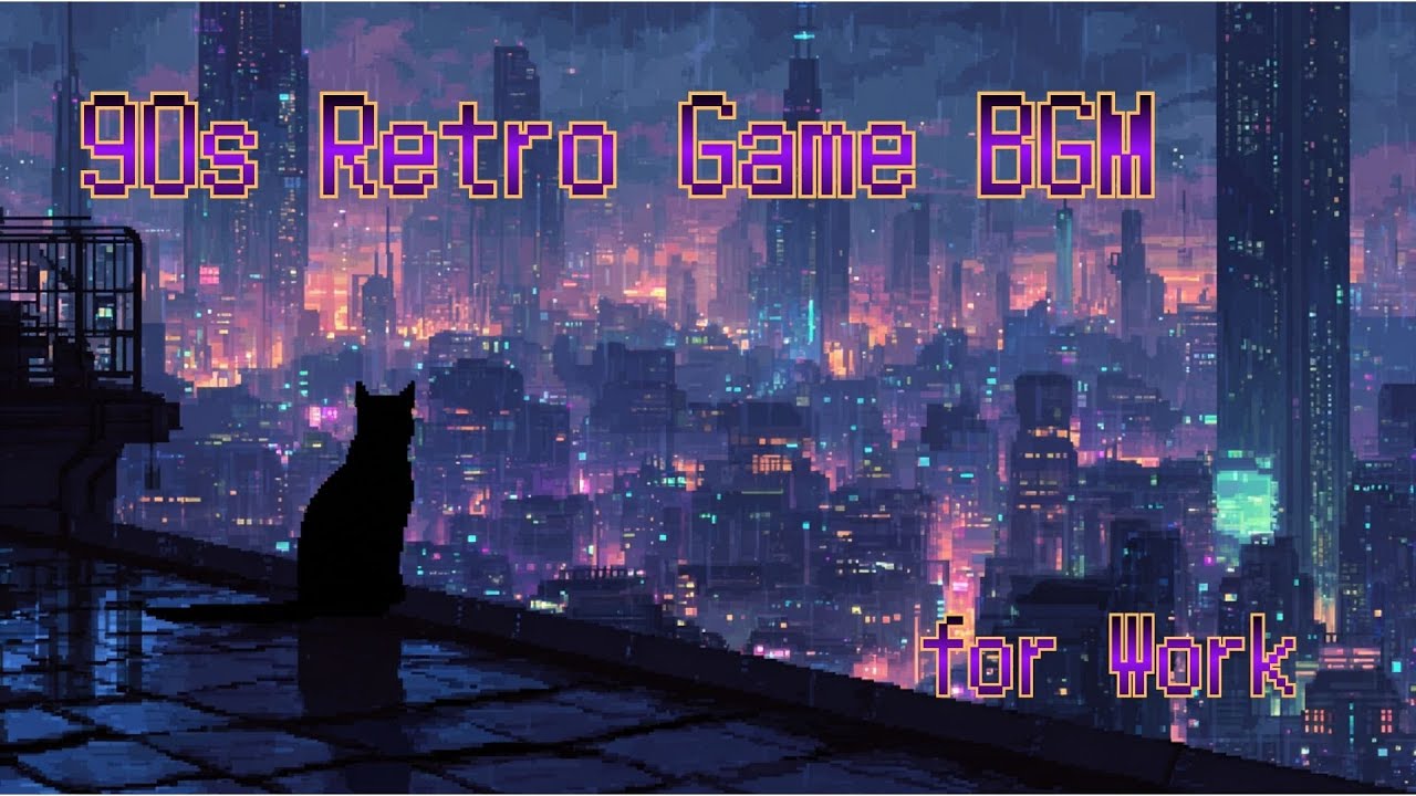 90's Retro Game BGM for Work — Midnight Save Point 6