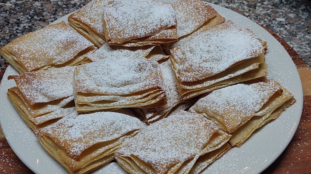 Sfogliatelle alle mele con pasta matta sfogliata al burro 