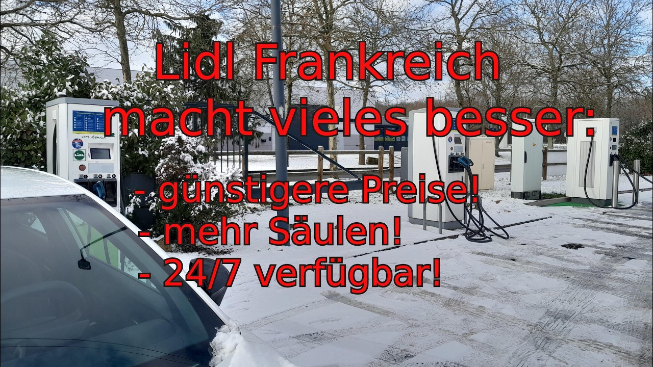 Günstig laden bei Lidl in Metz, auch Sonntags geöffnet!