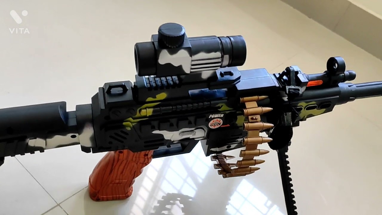 #MACHINE GUN UNBOXING I HIGH TOY SET I MEI ZHI® I BATTERY OPERATED #trending sound effects and flash