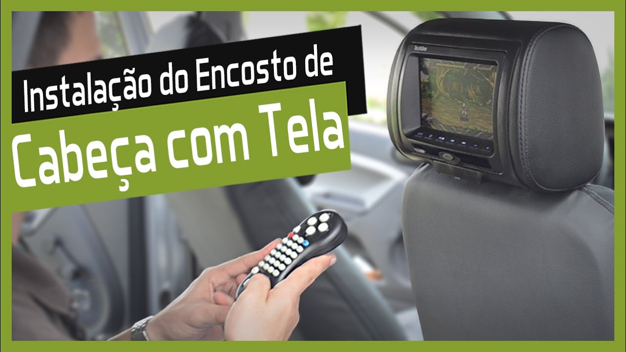 Instalação do Encosto de cabeça com Tela - Faça Você Mesmo DIY