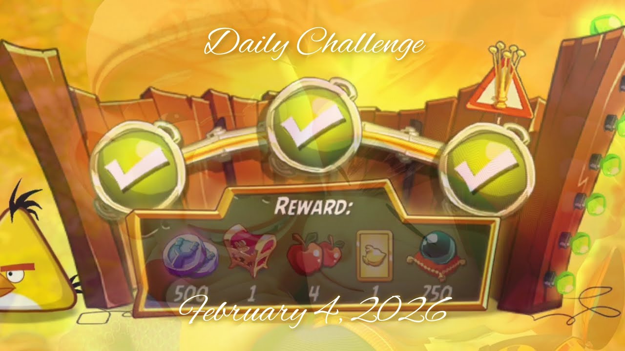 Angry Birds 2: Daily Challenge (February 4, 2026)