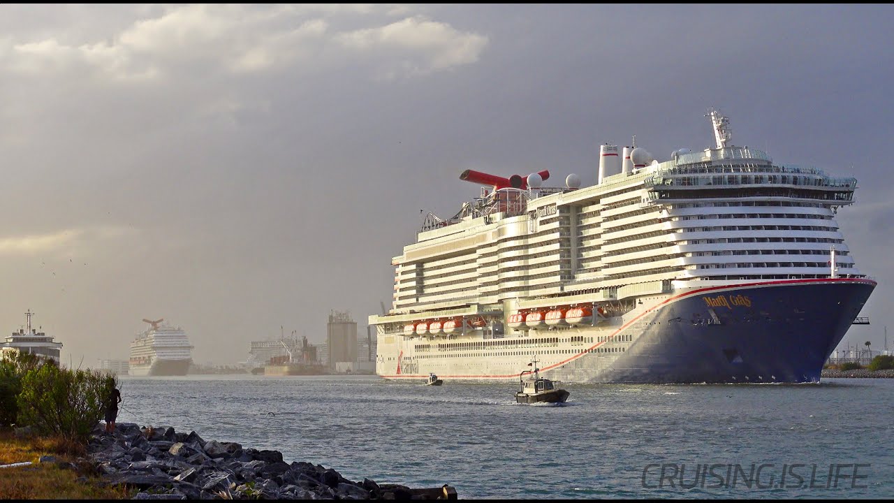 Carnival Ships Sail Away on a 6 Ship Saturday in Port Canaveral!