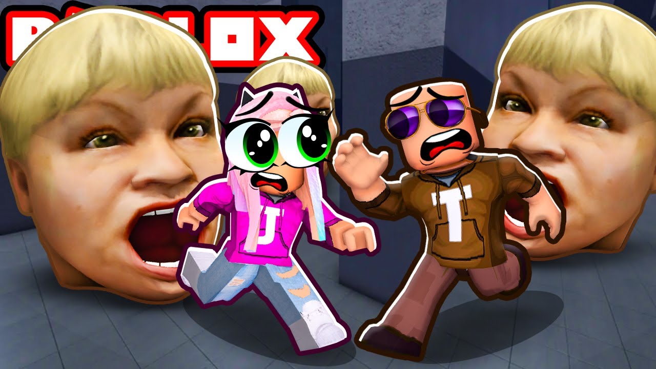 Спасайтесь от убегающей злой Карен Хэд! | Roblox