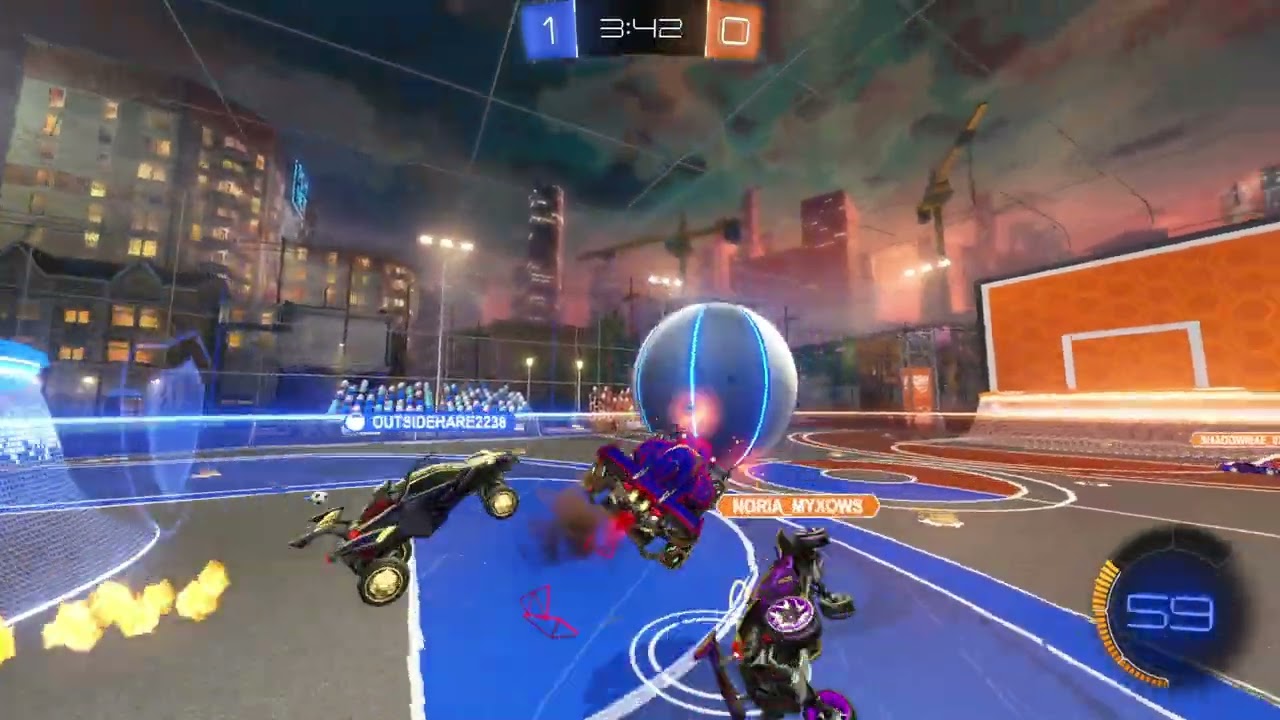 Rocket League Hoops spielen
