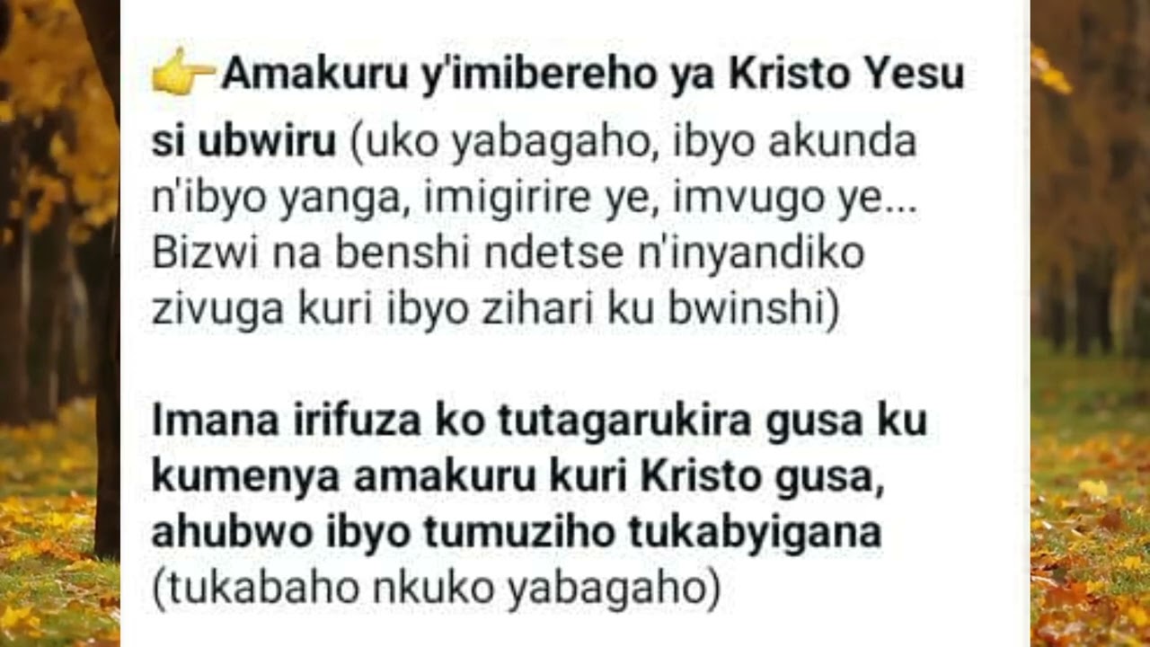 Day1: Kwisanisha na Kristo (01.9.2025)