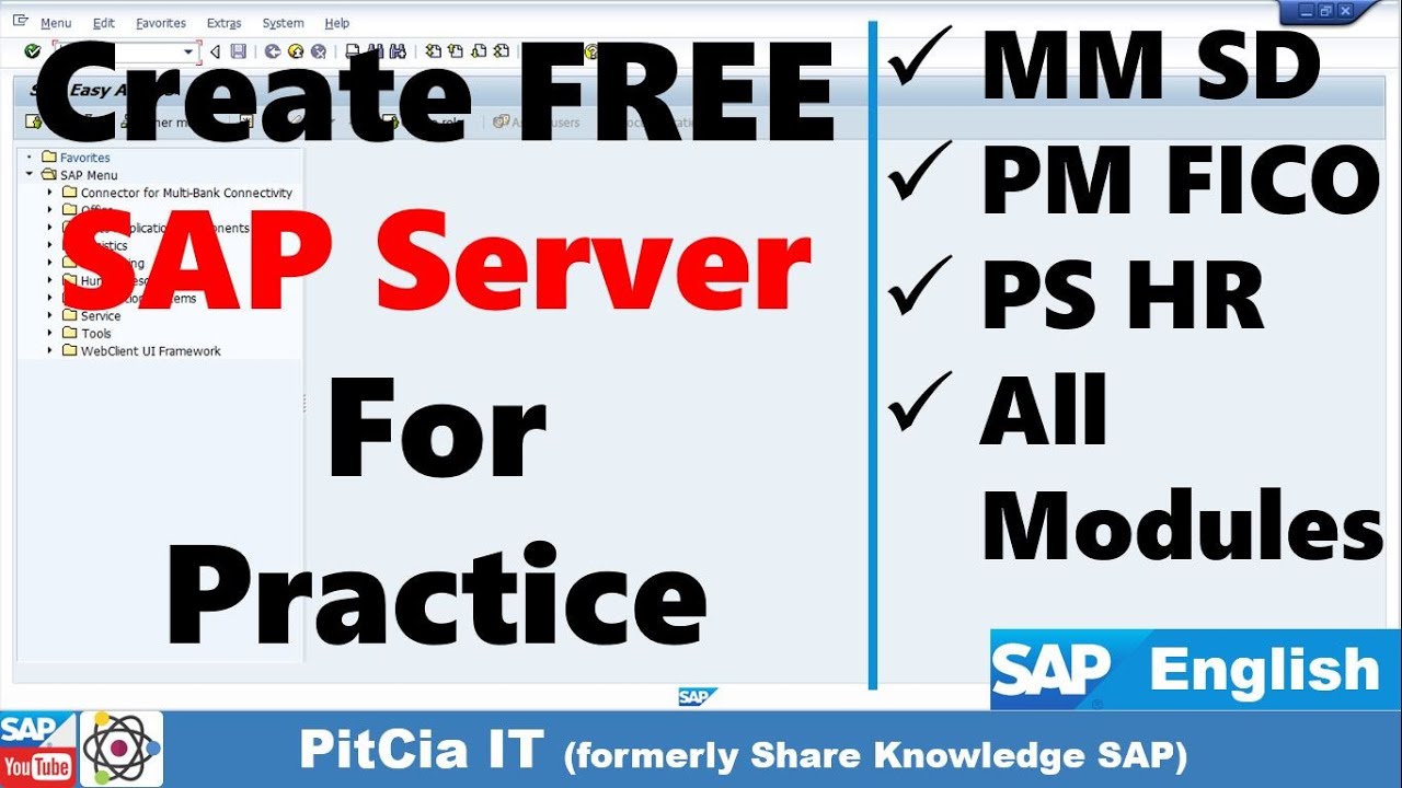 Создание SAP Server для практики с помощью SAP Gui, NetWeaver 7.52 | @PitCiaIT #sapdownload