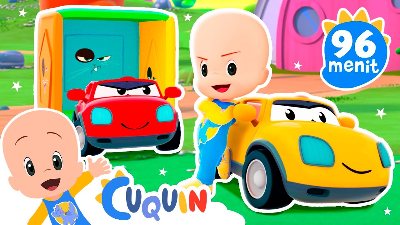 Cleo and Cuquin Indonesia 🚗 Kotak Mobil 🟩 Lagu anak-anak  | Video pendidikan
