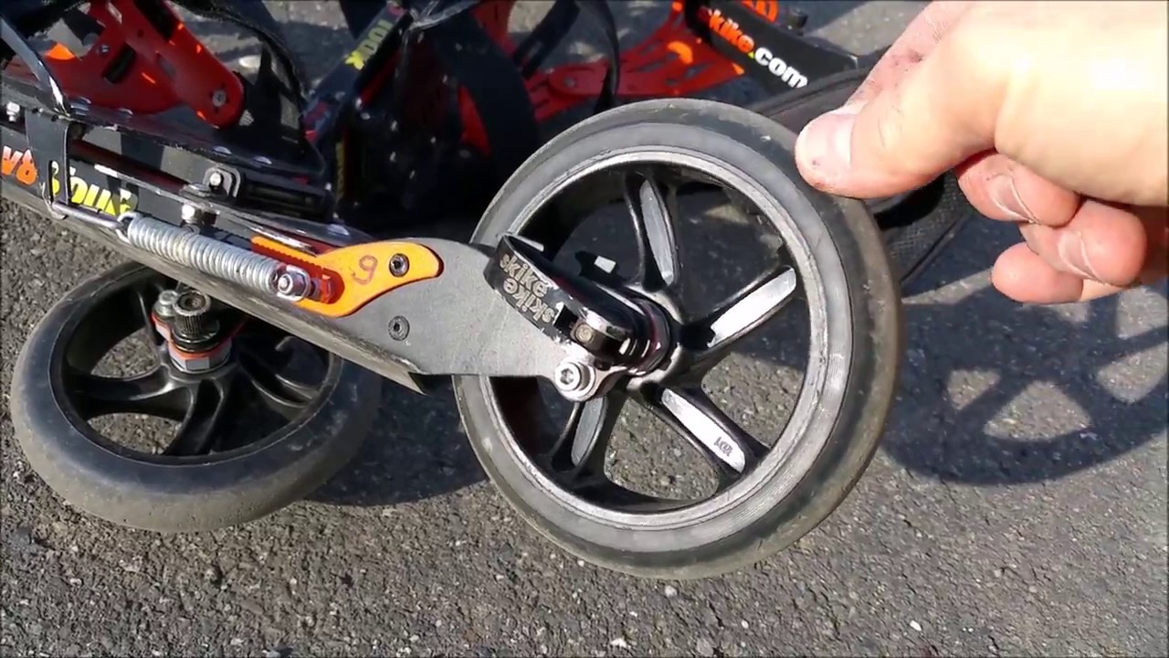 MC-A : Test Roues SKIKE PU145 avec anti-recul MC-A.