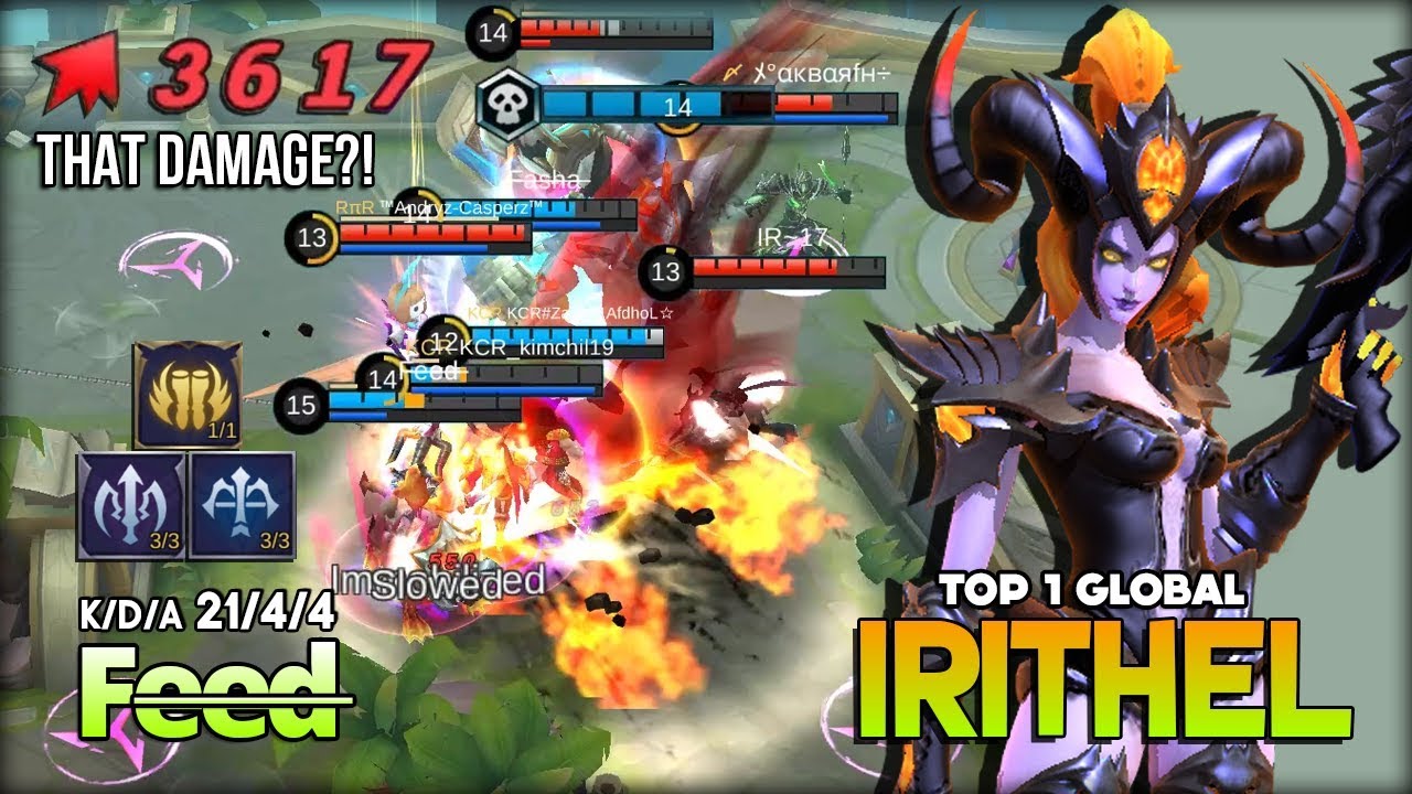 Maniac Irithel 21 Kill with 3.6k Damage?! F̶e̶e̶d̶  Top 1 Global Irithel ~ Mobile Legends