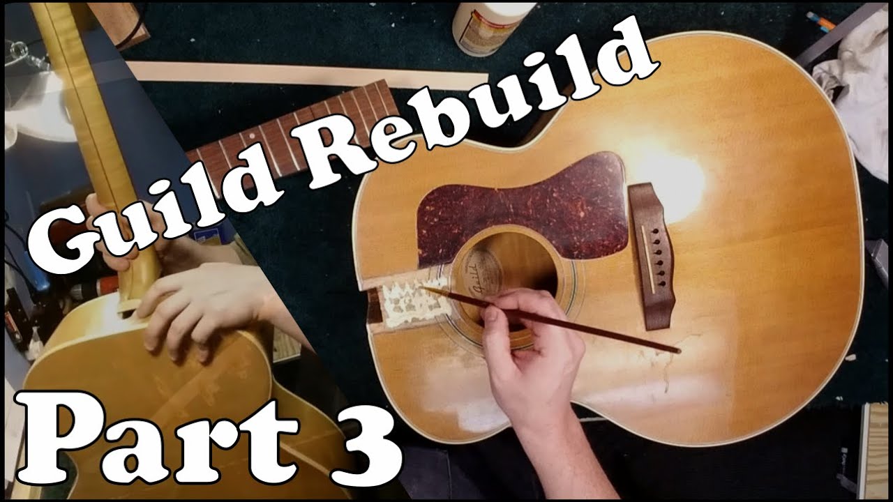 Guild JF30 Acoustic Guitar Rebuild, Part 3 of 3, Neck reset, re-attachment and conclusion